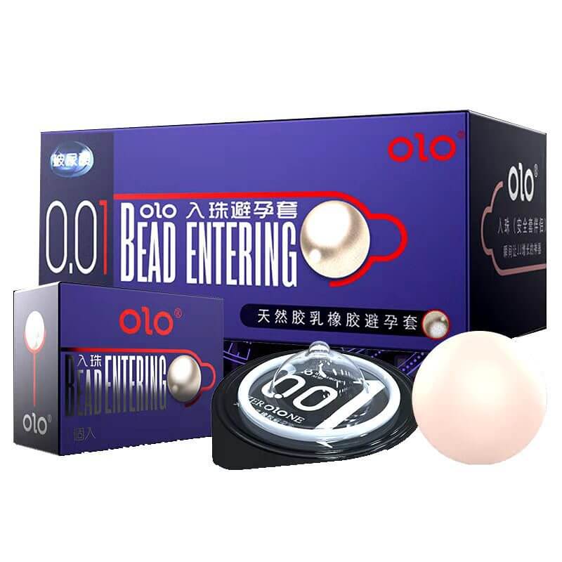 Bao cao su OLO Bead Entering + bi hạt 3cm